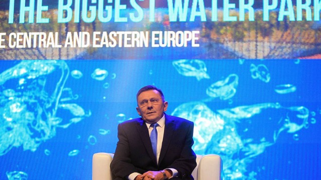 z21657993IERPark wodny Mszczonow Burmistrz Jozef Kurek podcza